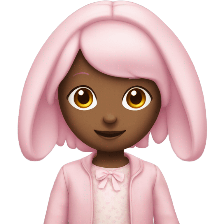 pastel pink rabbit doll emoji