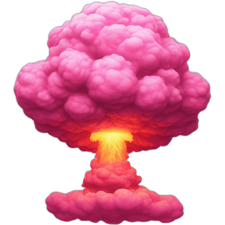 pink  nuclear explosion study to emoji