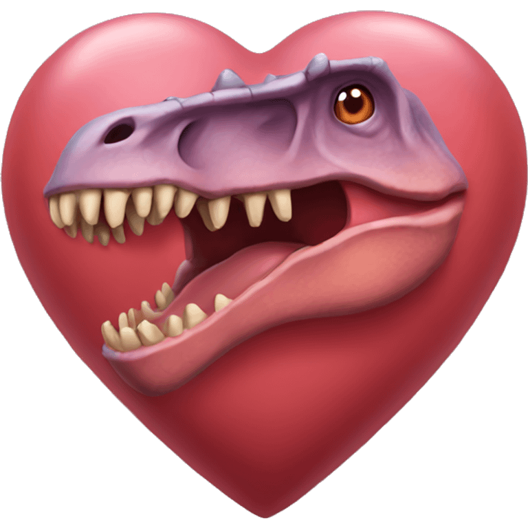 Dinosaur heart emoji