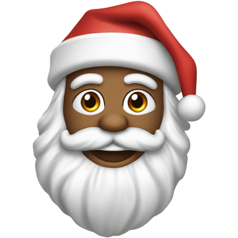 Merry Christmas Baseball themed white Santa emoji