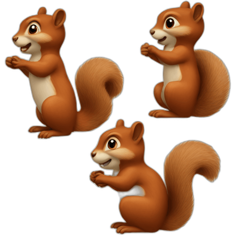 2 squirrels emoji