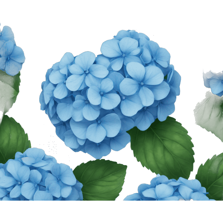 Blue hydrangeas  emoji