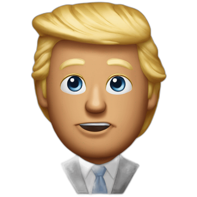 Trump qui frappe poutine emoji