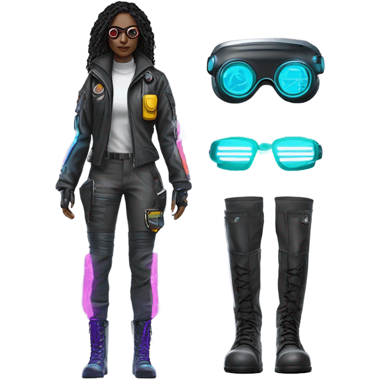 a cyberpunk outfit emoji