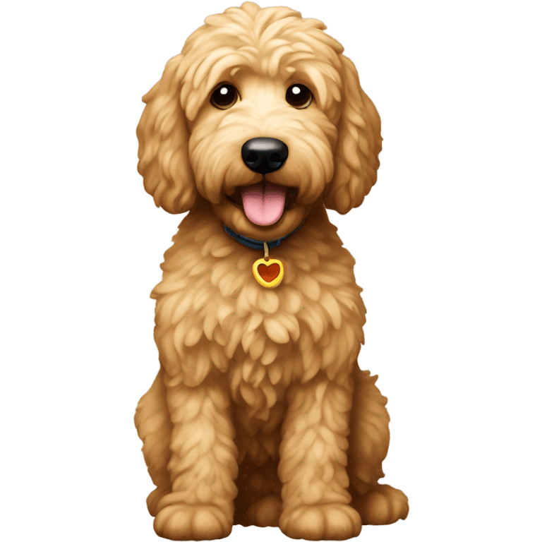 Golden doodle named doaner  emoji