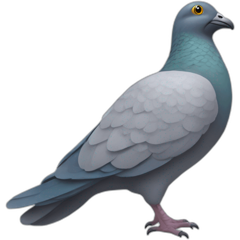 Un dromadaire sur un pigeon emoji