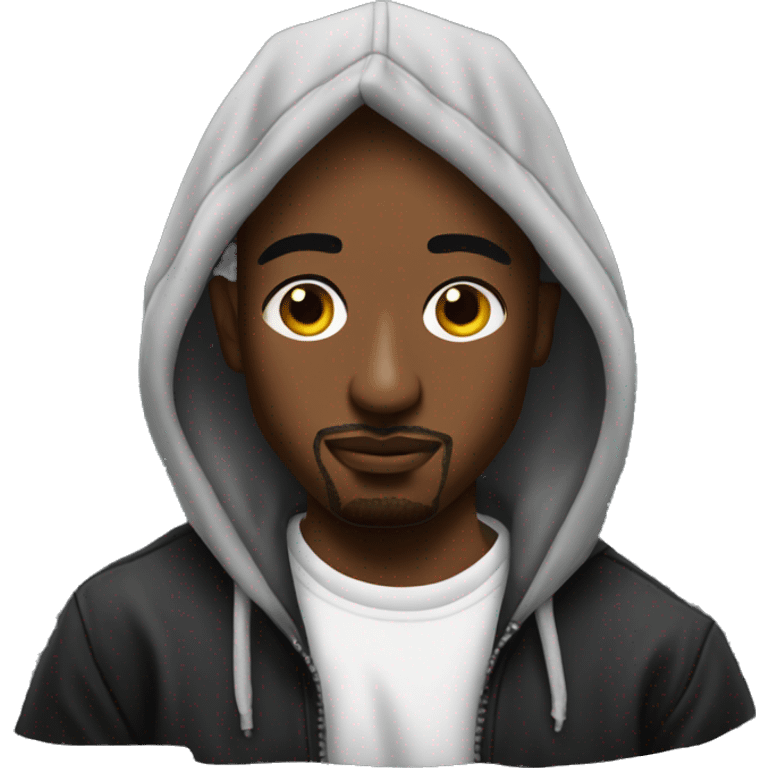 Tupac in hoodie emoji