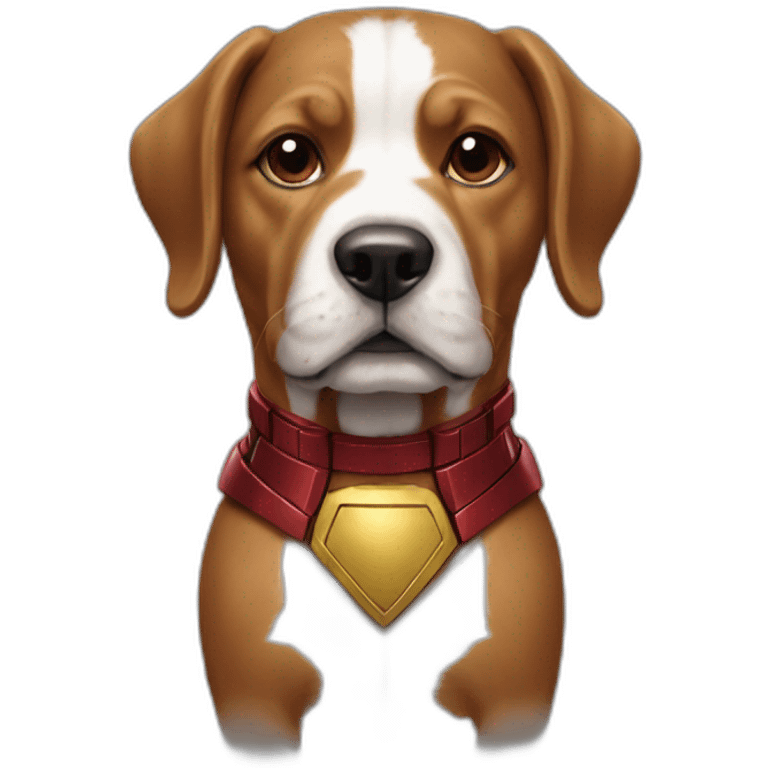 ironman with a dog's head emoji