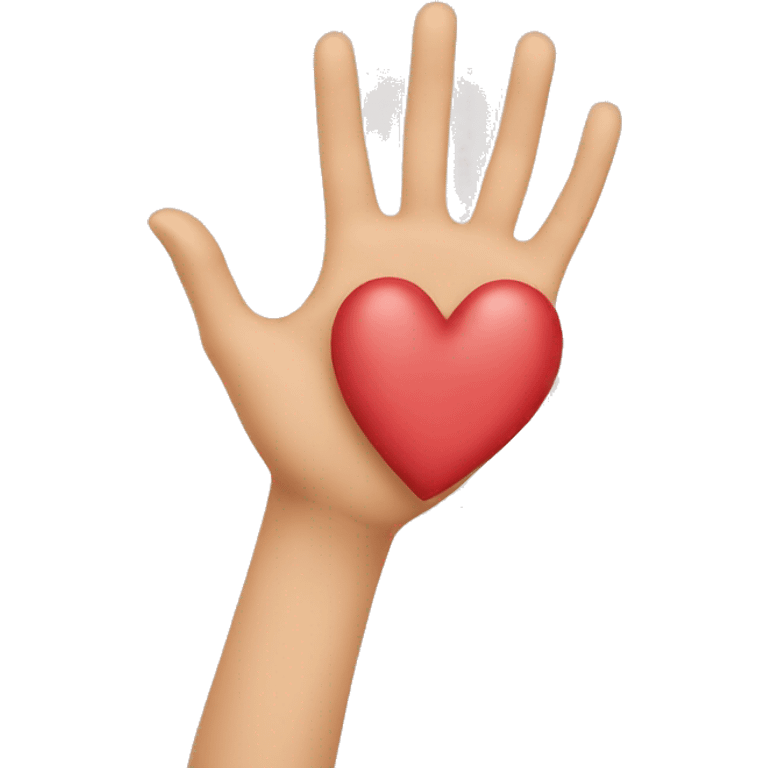 Hands they make a Heart  emoji