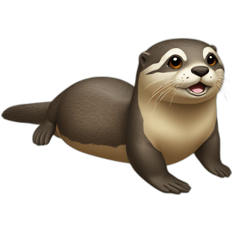 Loutre sur tortuz emoji