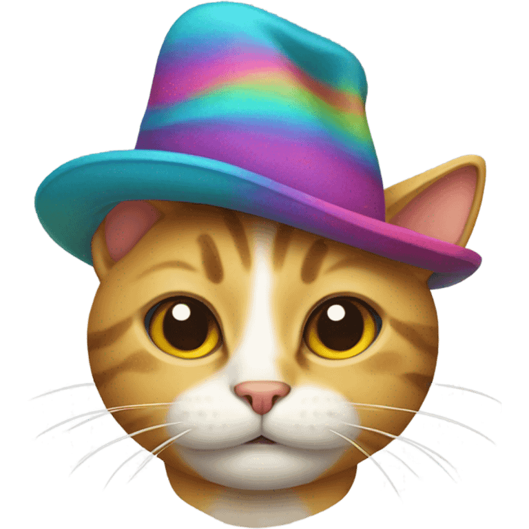 Cat wearing a hat emoji