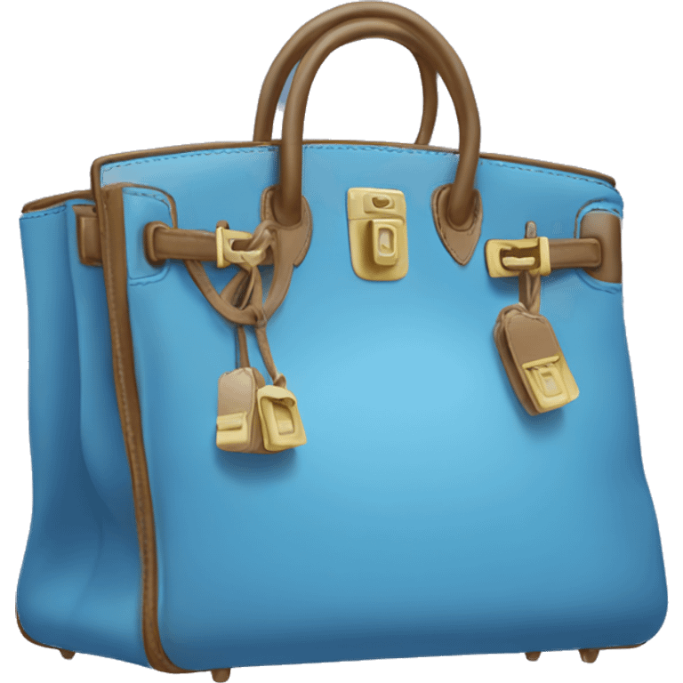 Blue birkin bag emoji