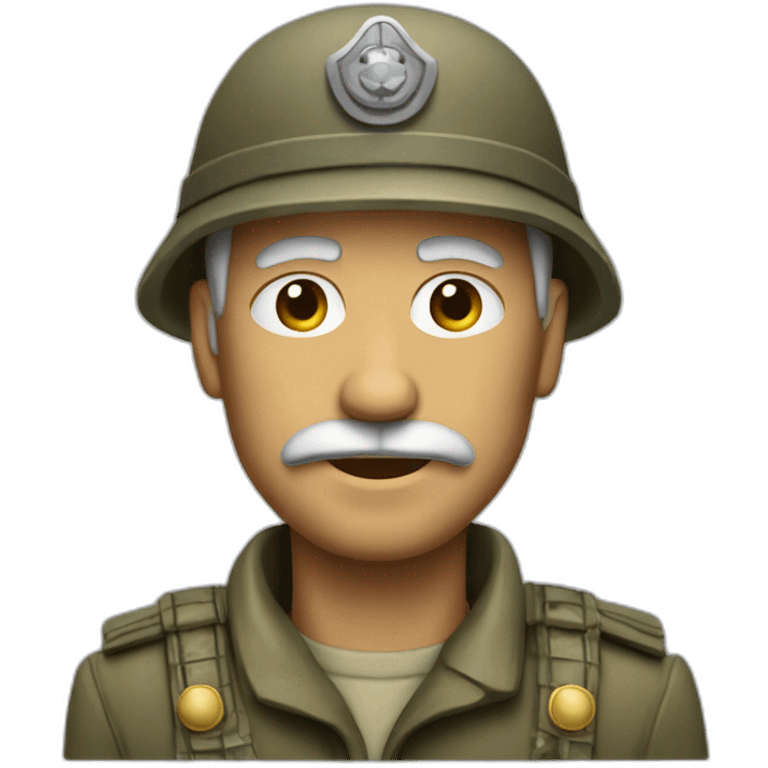 modern old writer soldier emoji