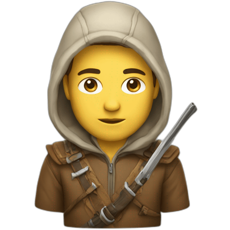 white hunter emoji