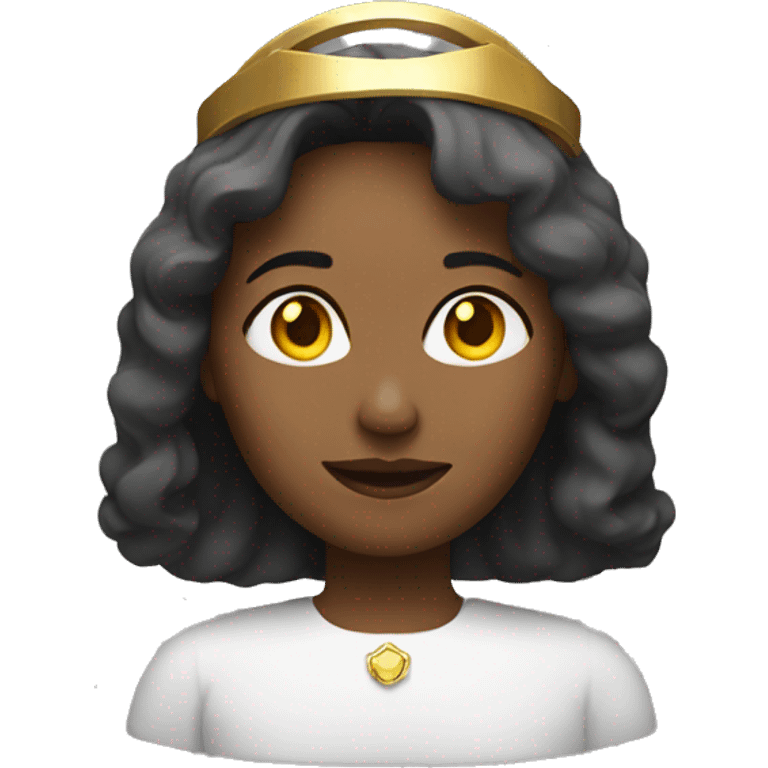 woman with halo emoji