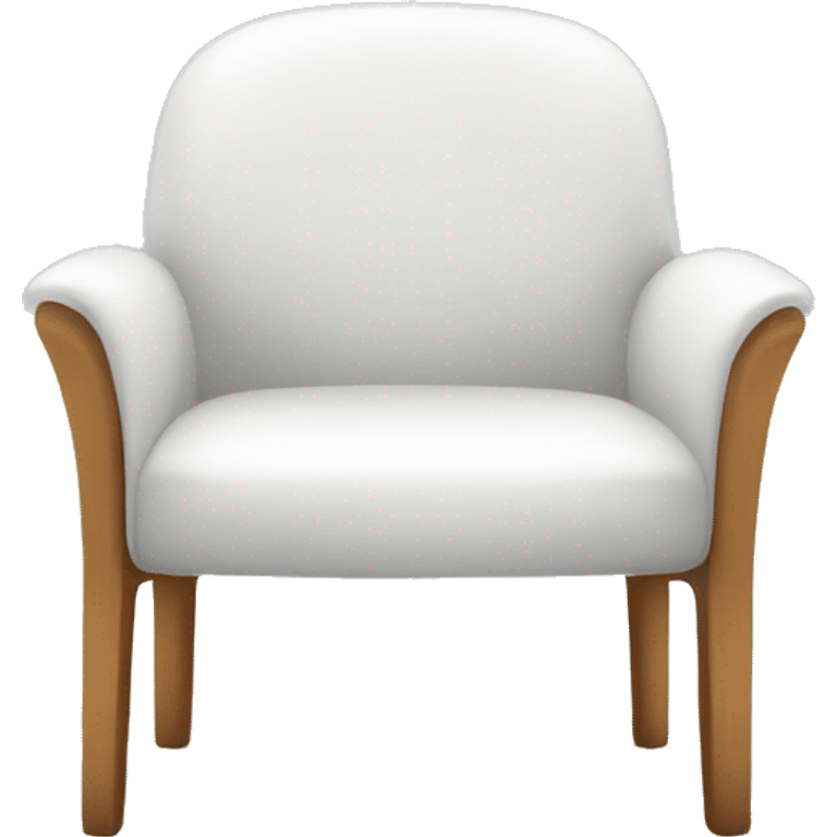 White modern chair emoji