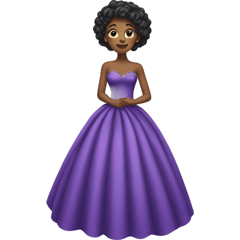 Purple ballgown  emoji