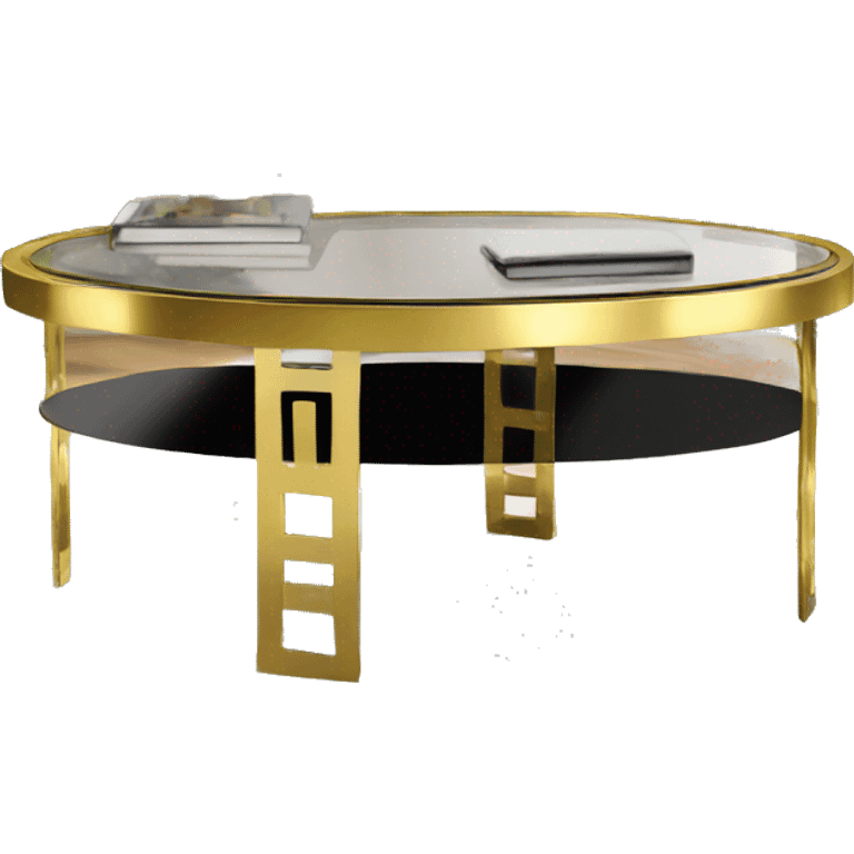 Golden-band-glass-coffee-table emoji