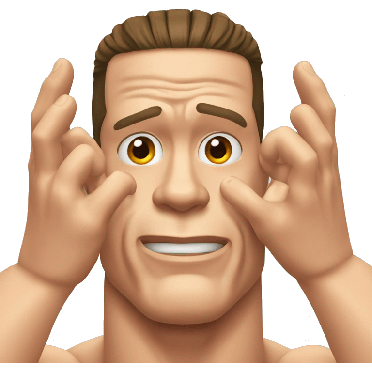 John Cena hand in face emoji