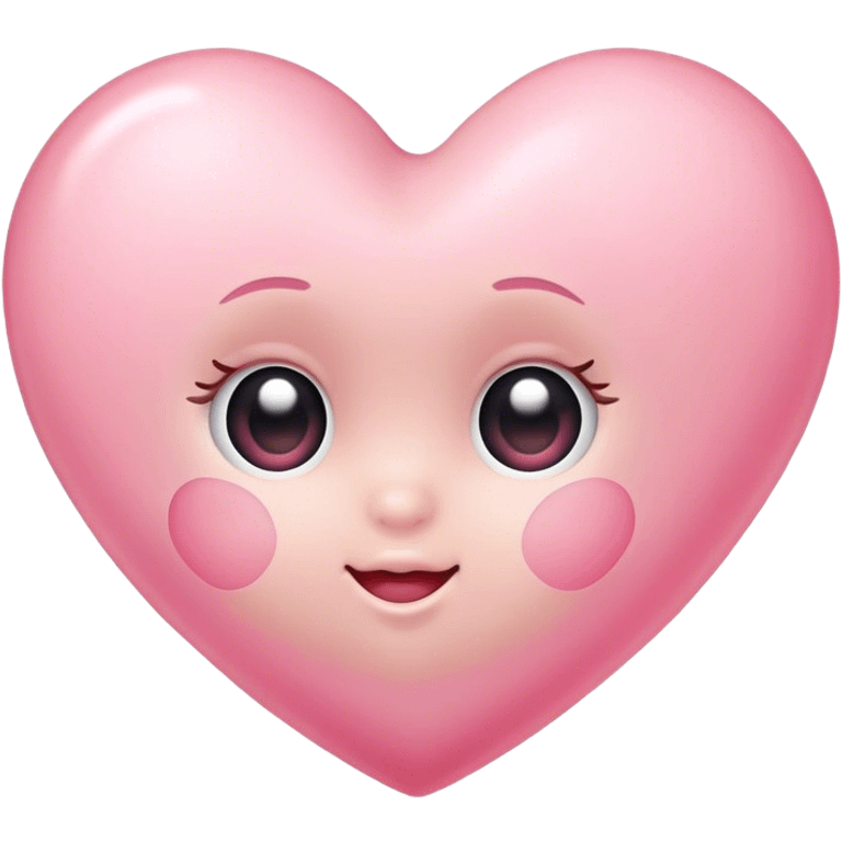 Baby pink heart emoji