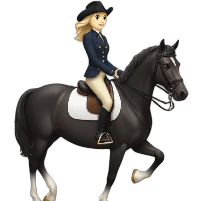 femme equitation emoji