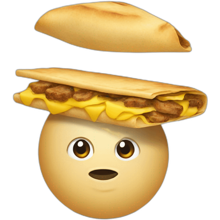 Spanish bocata with tortilla emoji