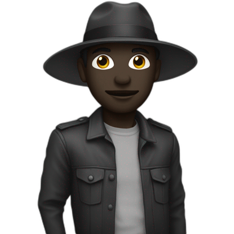 noir dans un champs emoji