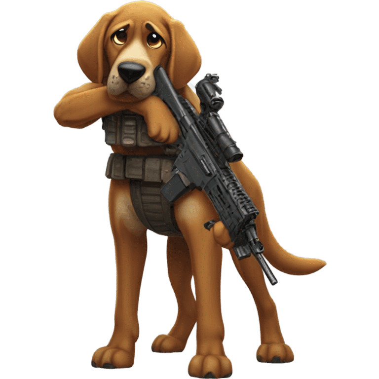 Apex Legends Bloodhound with a rifle, full body emoji