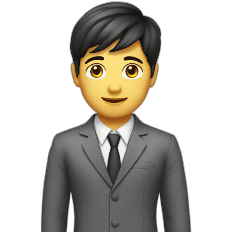 myanmar - boy -suit - Handsome emoji