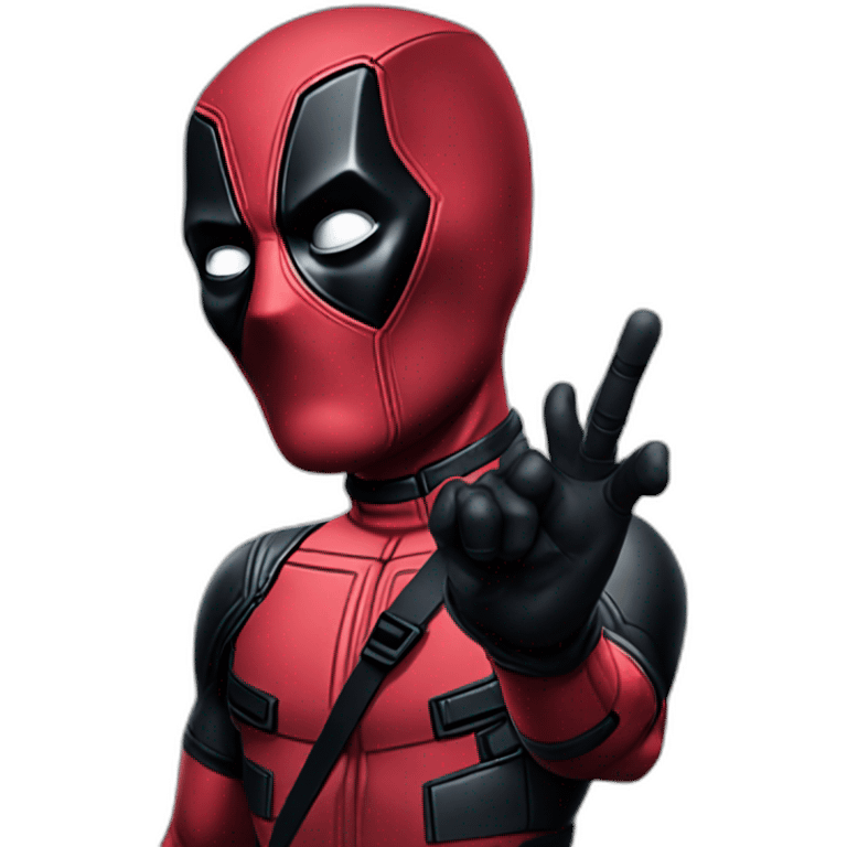 deadpool waving emoji