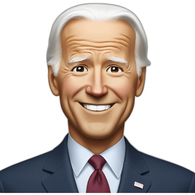 joe biden smiling with eyes closed emoji