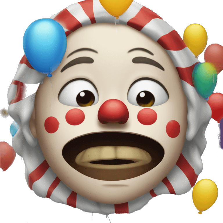 Crying clown emoji