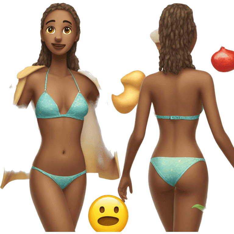 Girlfriend in bikini emoji