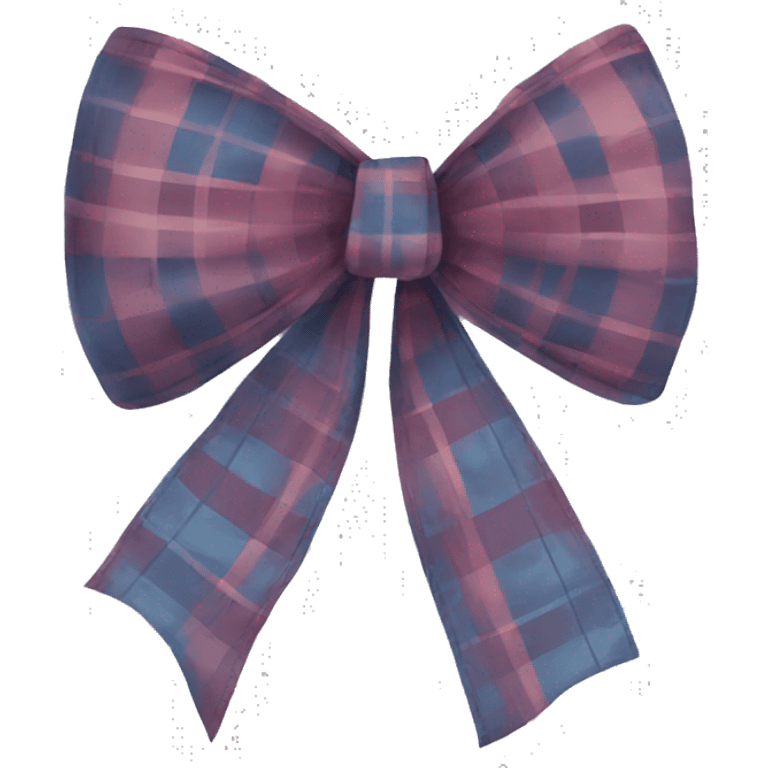 Plaid bow emoji