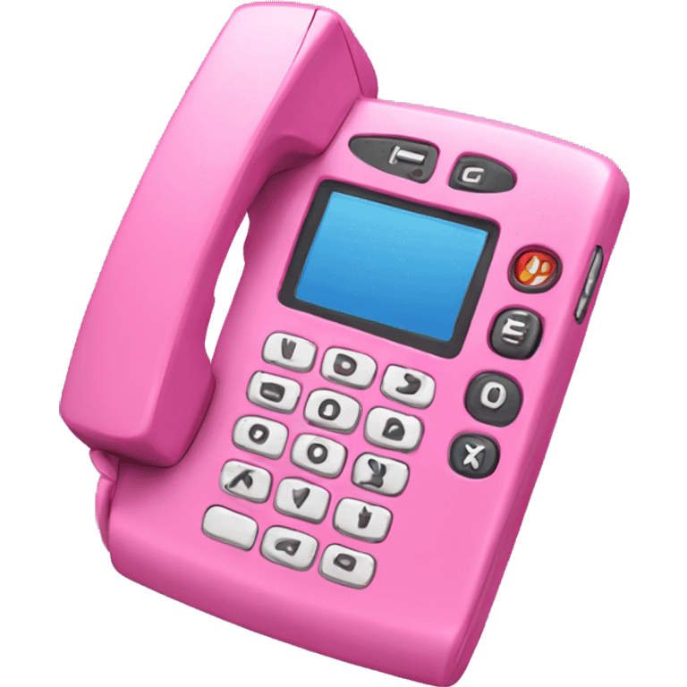 Pink flip phone  emoji