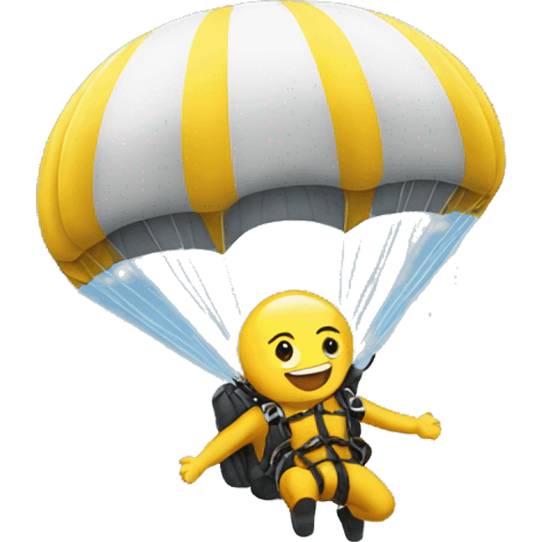 Parachuting  emoji