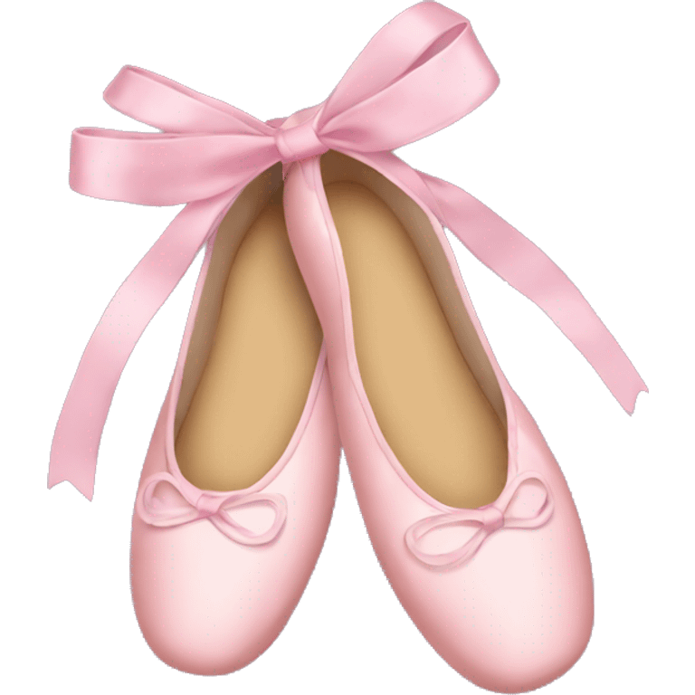 ballet shoes with long bow emoji