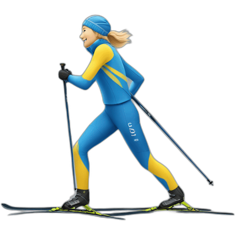 cross country skier vasaloppet emoji