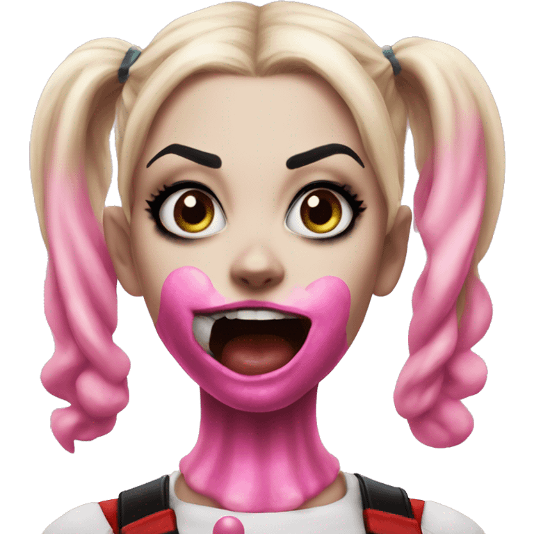 Harley Quinn bubblegum  emoji