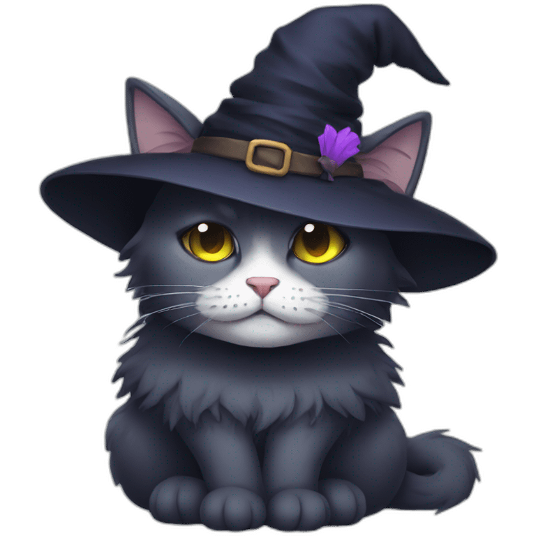 sad witch cat emoji