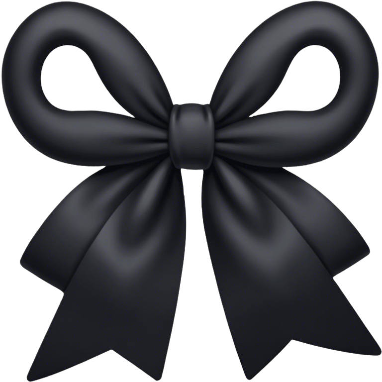 Black bow emoji