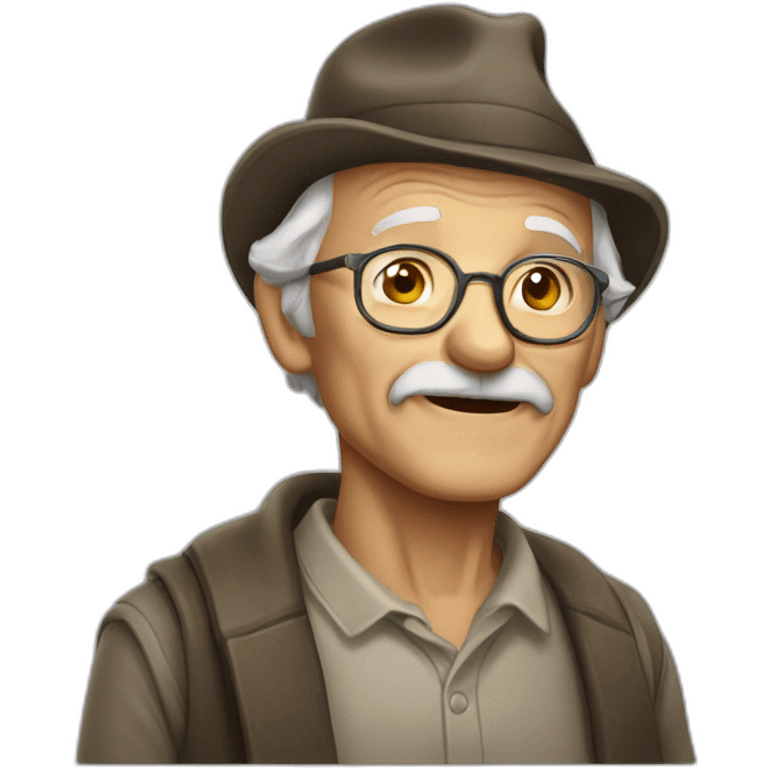 old man 70 years emoji