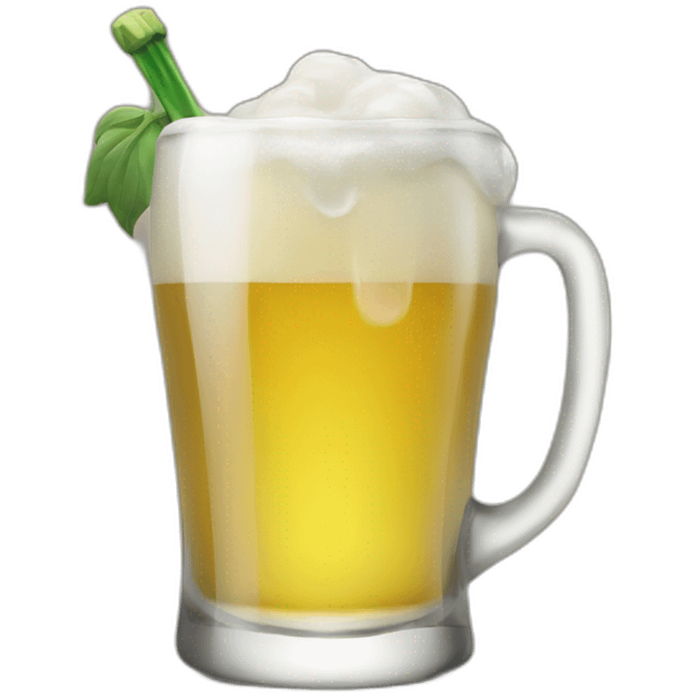 Grogu drink beer emoji