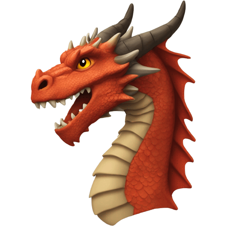 Dragon head ,back view emoji