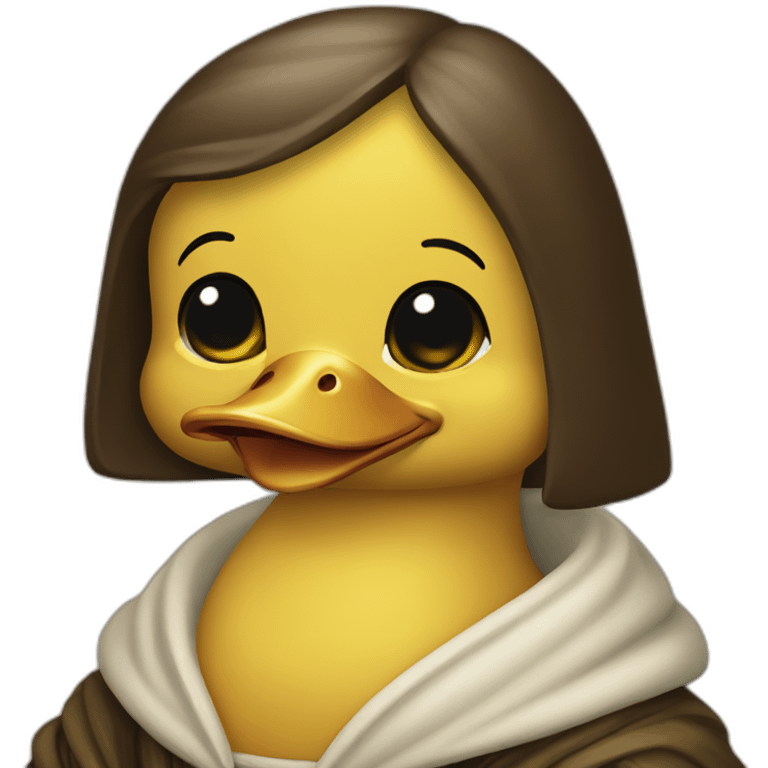 Mona lisa duck emoji