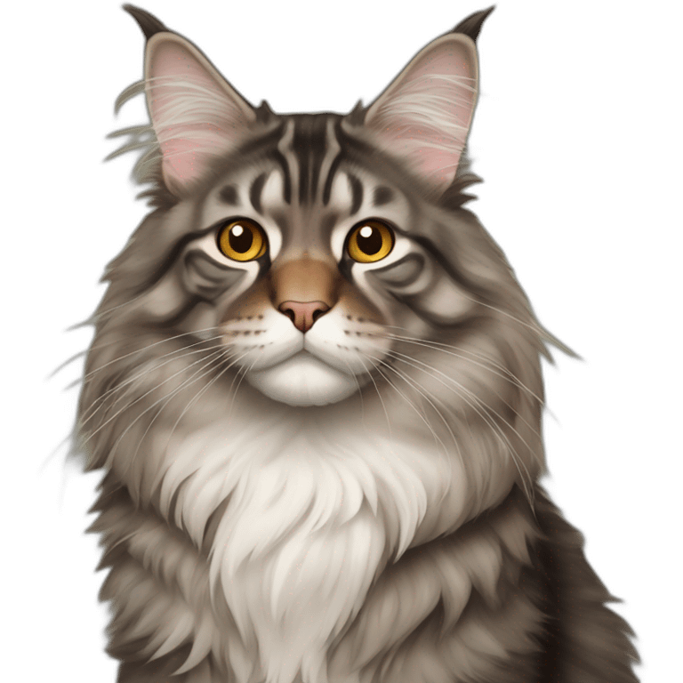 Fat-Maine-coon-cat emoji