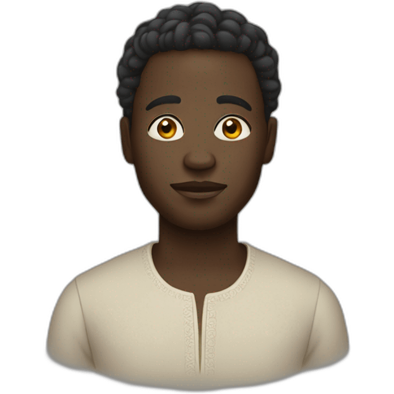 Black Nigerian Yoruba man emoji