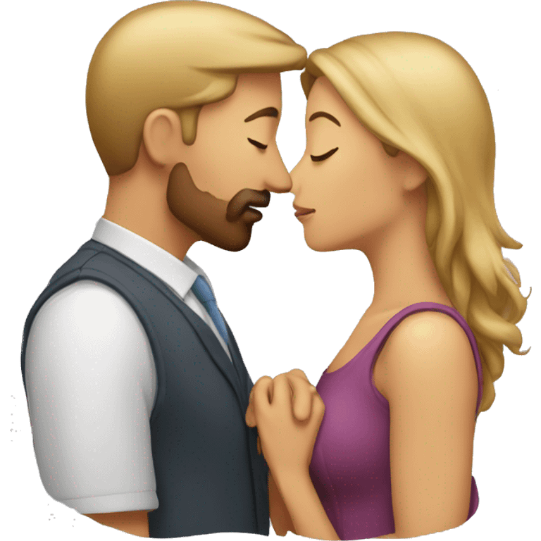 man and woman kissing emoji