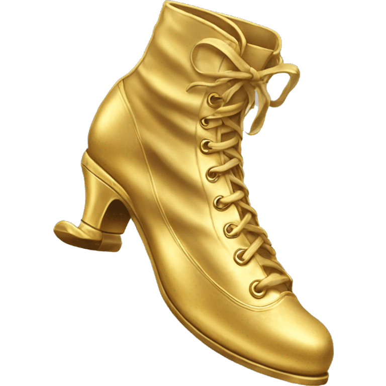 Golden dancing shoes  emoji