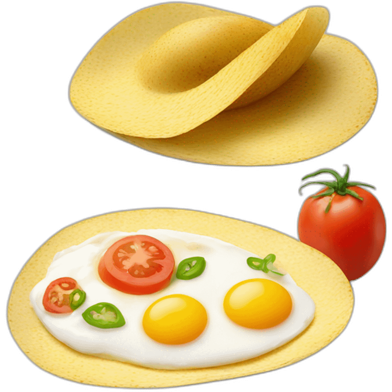 mexican eggs with tomato and oignon emoji